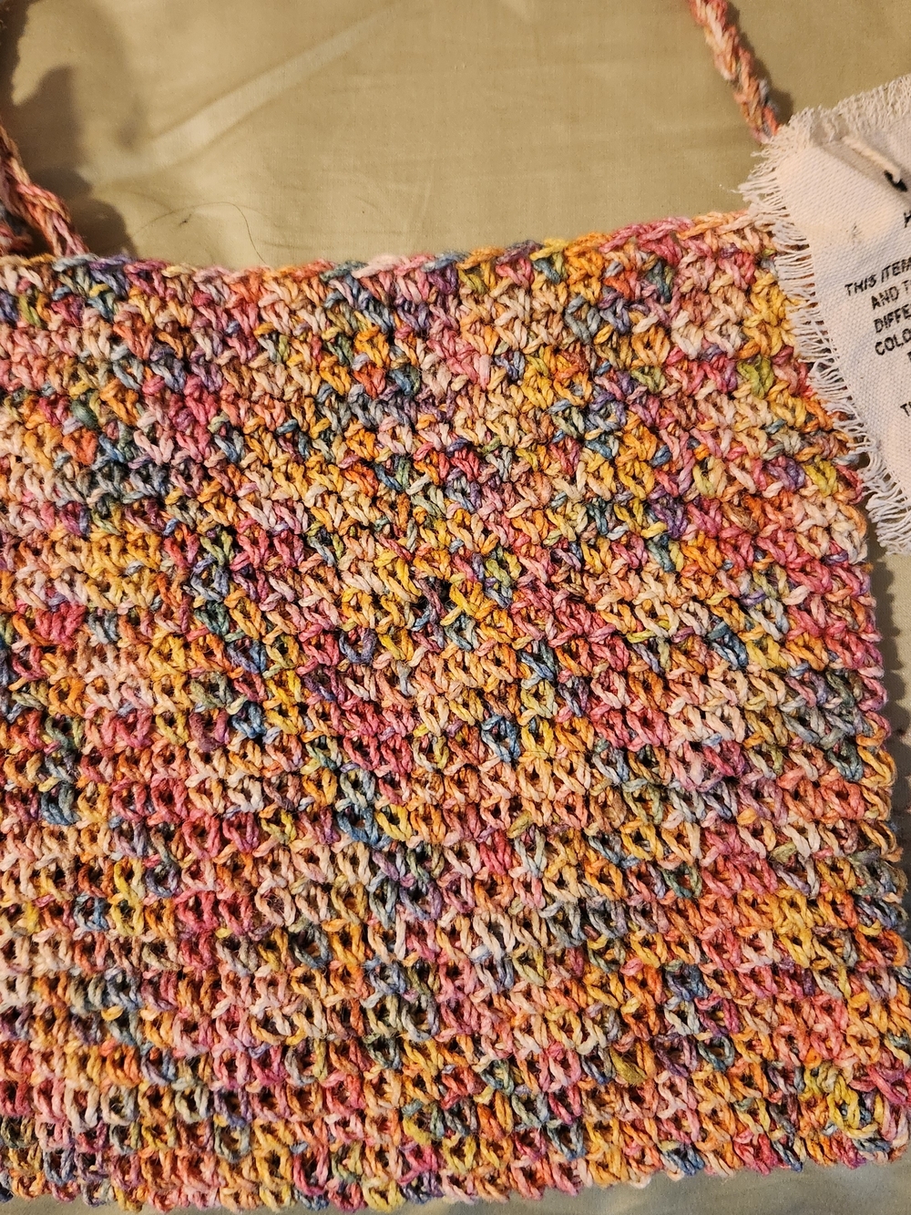 Urban Outfitters Multicolor Crochet Knit Womenโs handmade Handbag